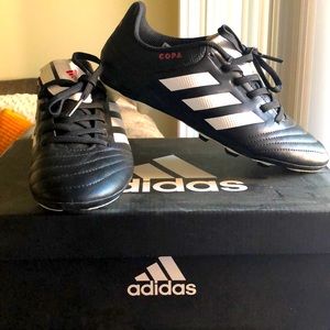 Adidas black soccer shoes